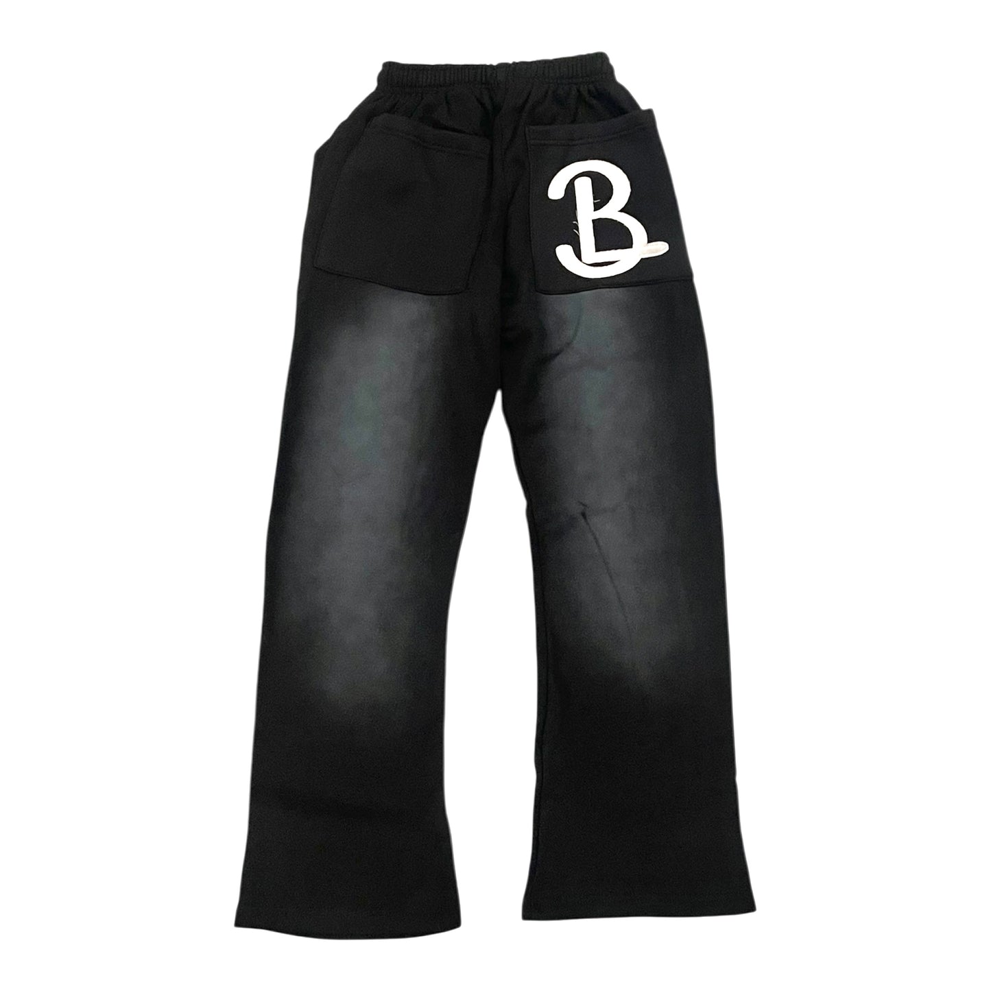 Black BL Flared Sweatpants